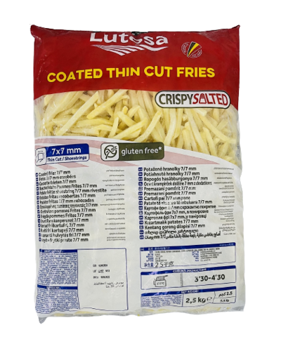 Buy French Fries 7x7mm Salted and Coated Extra Crispy Online