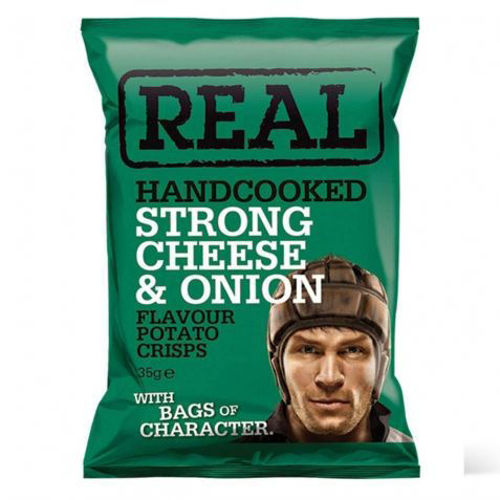 Real Crisps Cheese & Onion 35g Online