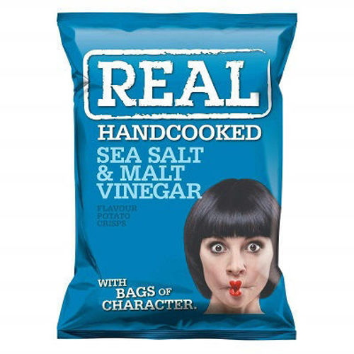 Real Crisps Salt & Vinegar 35g Online