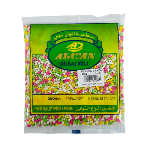 Buy Alwan Fennel Sugar Coated Candy 200g Online