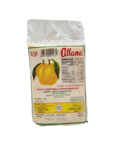 Picture of Allana Frozen Mango Alphonso Pulp 1kg