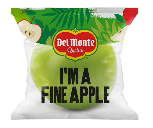 Del Monte Green Apple Single Serve 130g - Fresh and crisp green apple snack for a healthy and convenient treat from Farzana.ae