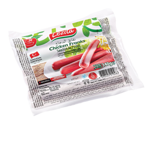 Lizita Frozen Chicken Franks 340g – High-quality chicken franks for a delicious meal, available at Farzana.ae