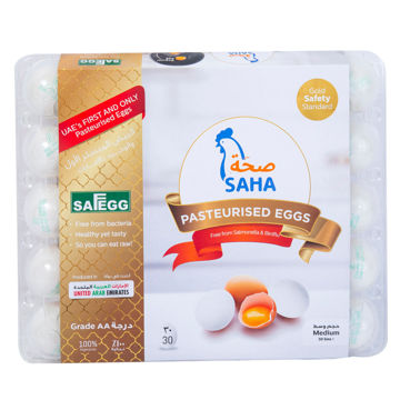 Picture of Saha Pasteurized Large Eggs (30 Pieces)