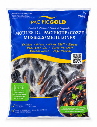 Picture of Frozen Cooked Whole Shell Mussel